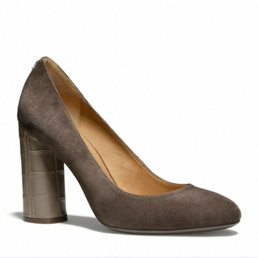 Badass Coach Ophelia pumps with Snake Heels